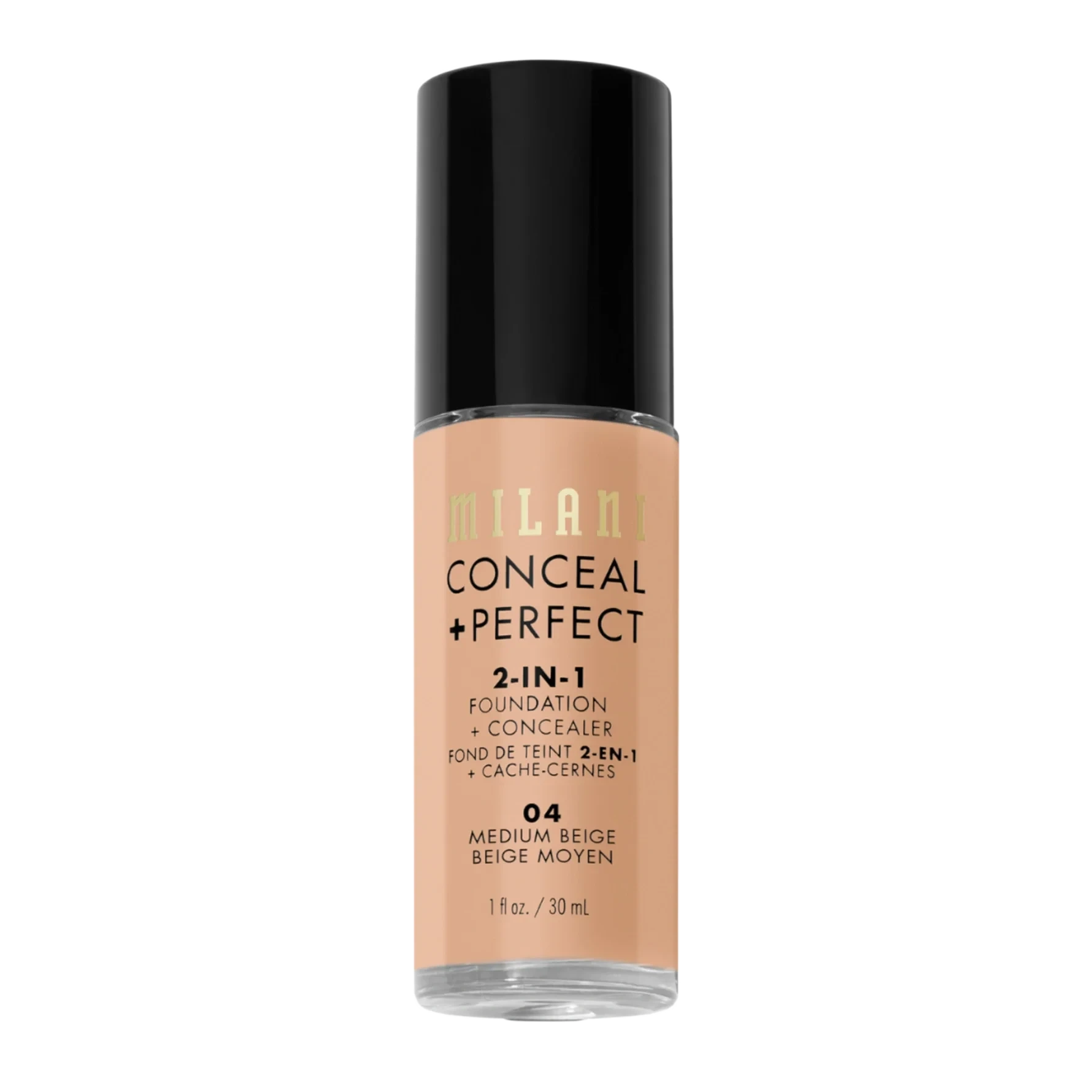 Milani Conceal + Perfect 2-In-1 Foundation 04 Medium Beige
