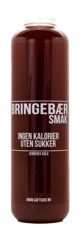 Saft M Bringebærsmak Sukkerfri 0,8l Saftsuse