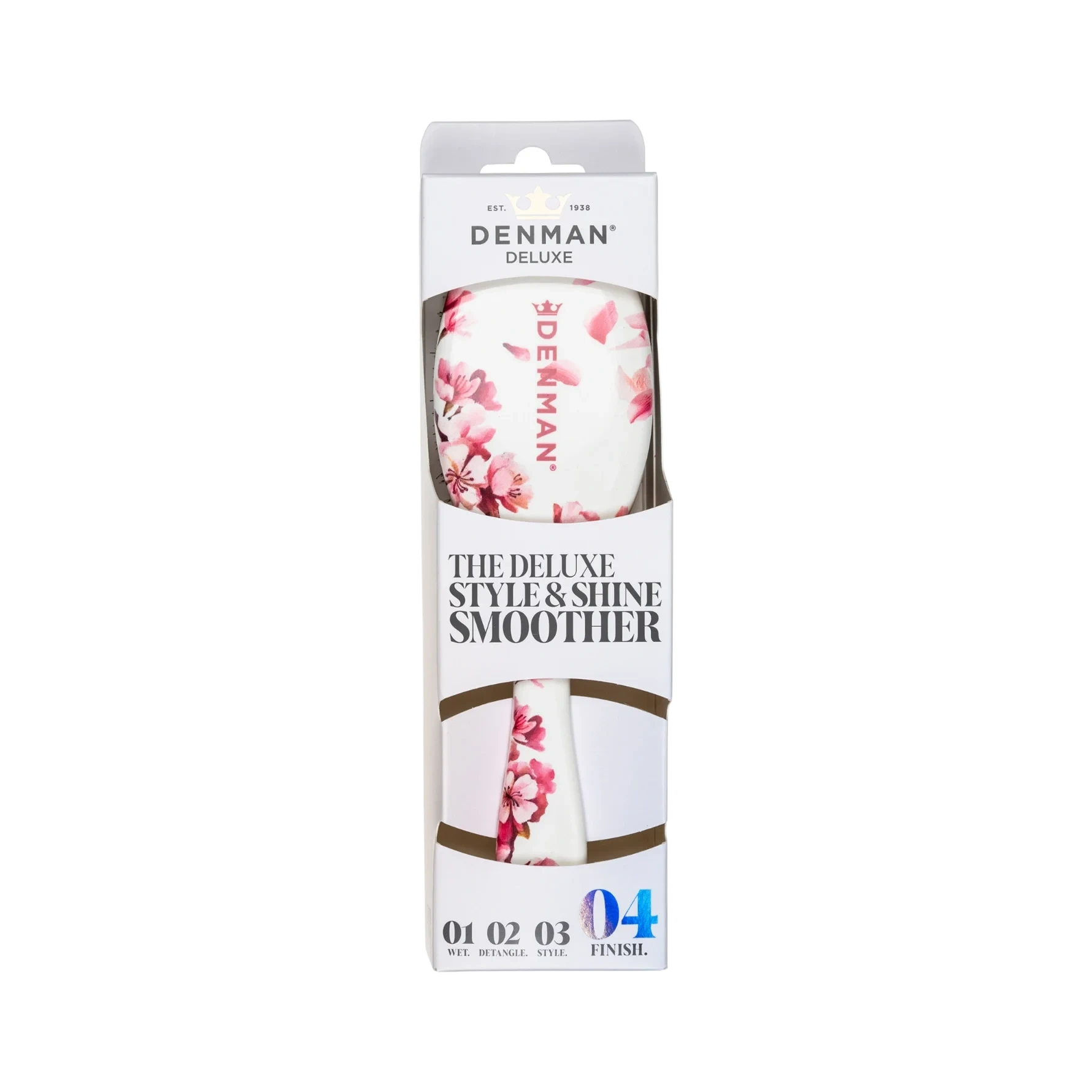 Denman Deluxe D81M Medium Style & Shine Brush Cherry Blossom