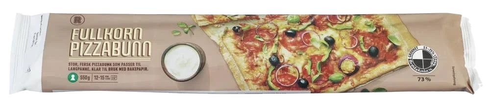 R Pizzabunn fersk med fullkorn