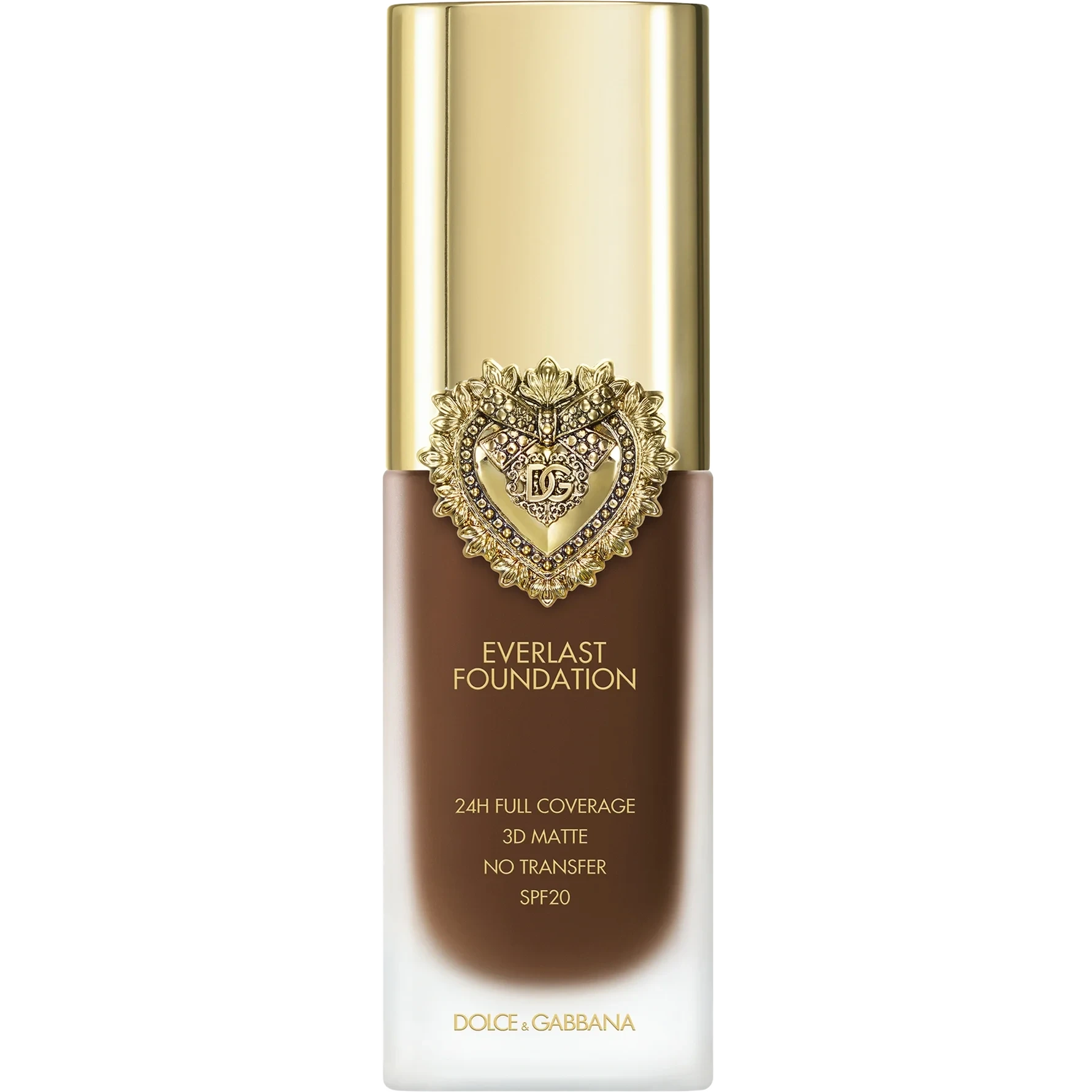 Dolce & Gabbana Everlast Foundation 24H Full Coverage 3D Matte No Transfer SPF20 38C Deep