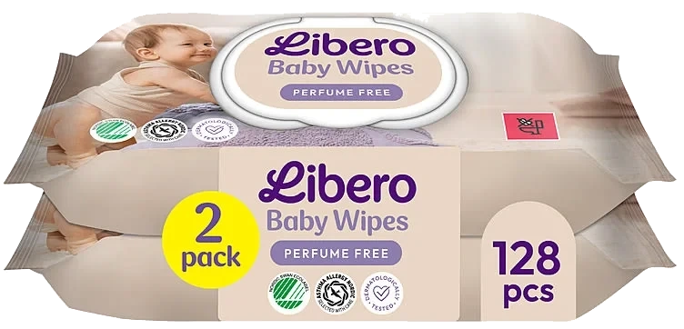 Libero Våtserviett Duo 128stk