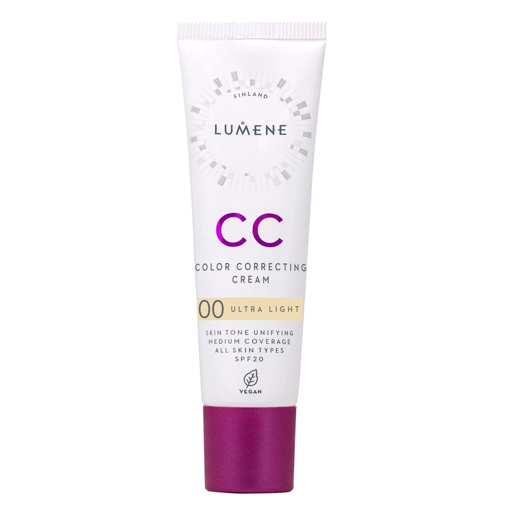Lumene CC Color Correcting Cream SPF20 Foundation 00 Ultra Light