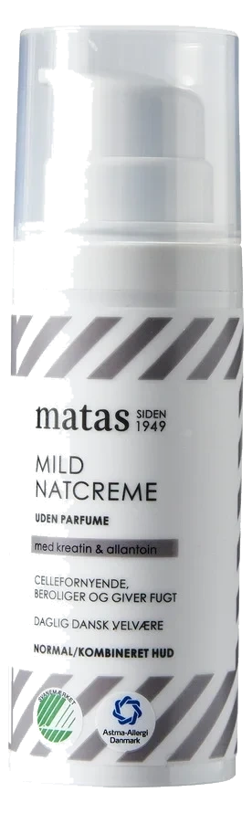 Matas Striber Mild Night Creme Normal/Combination Skin Fragrance Free 50 ml