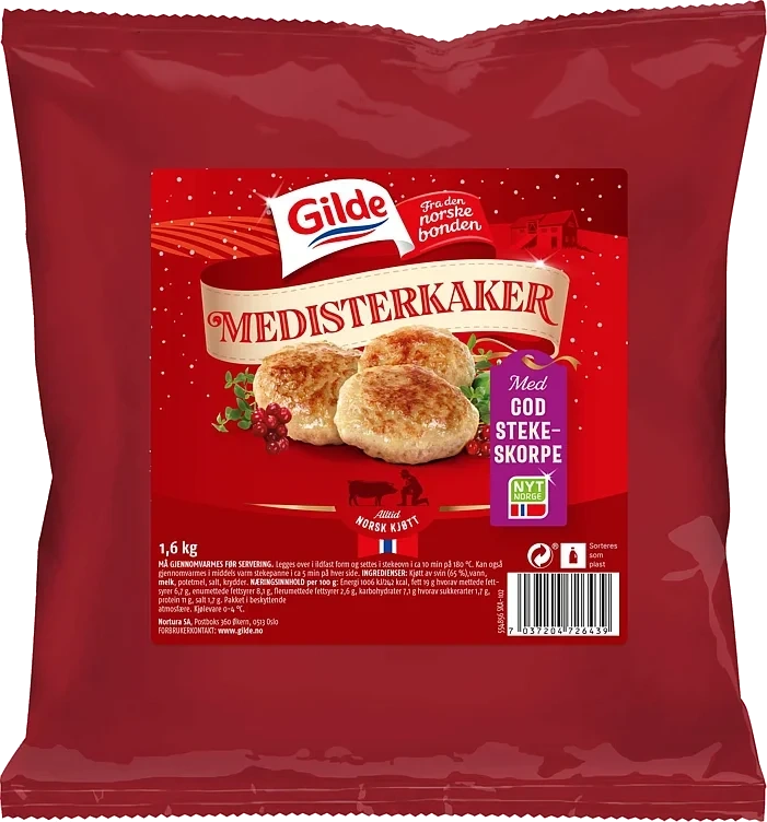 Medisterkaker   1,6kg