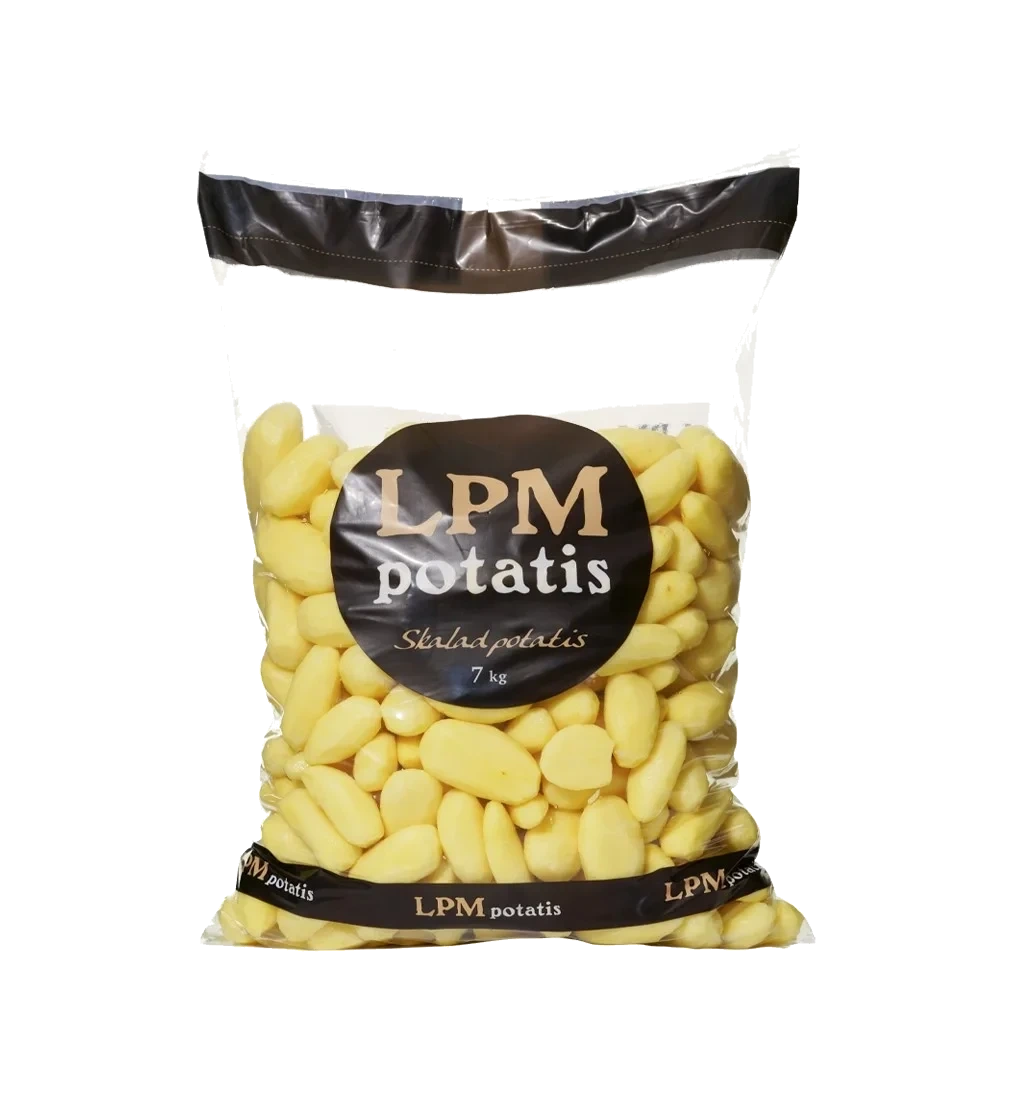 Skalad Mandelpotatis. Ovaccad