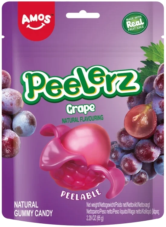 Peelerz Gummy Grape 65g Amos
