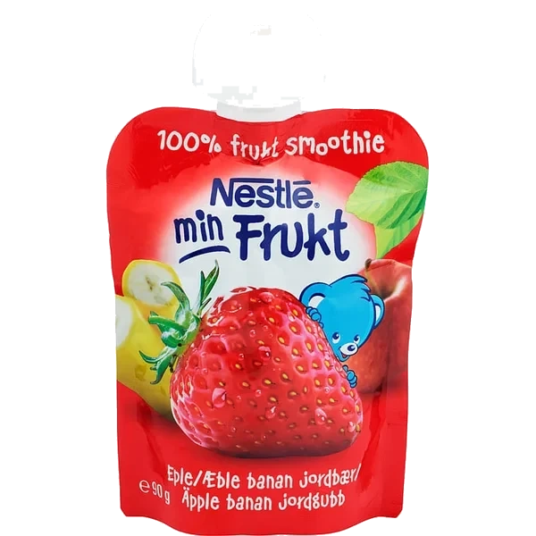 Smoothie Min Frukt Jordbær 6mnd 90g Nestle