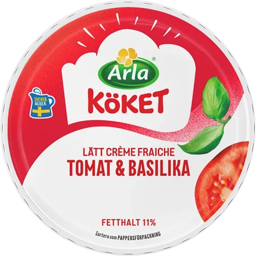Lätt crème fraiche tomat / basilika 11%