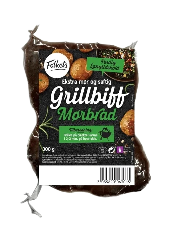 Storfe Grillbiff Sous Vide 300g Folkets