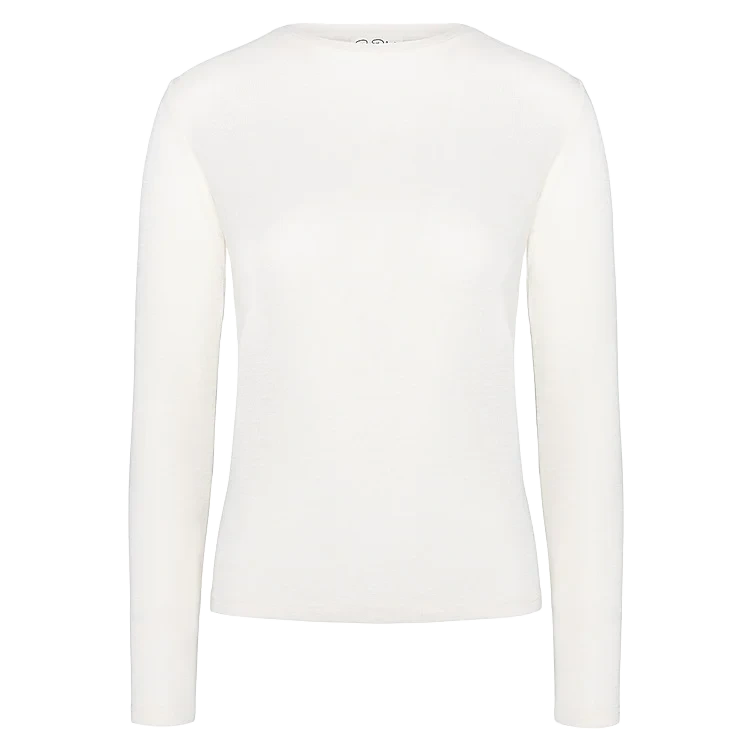 Long Sleeve Wool Off White L Pierre Robert