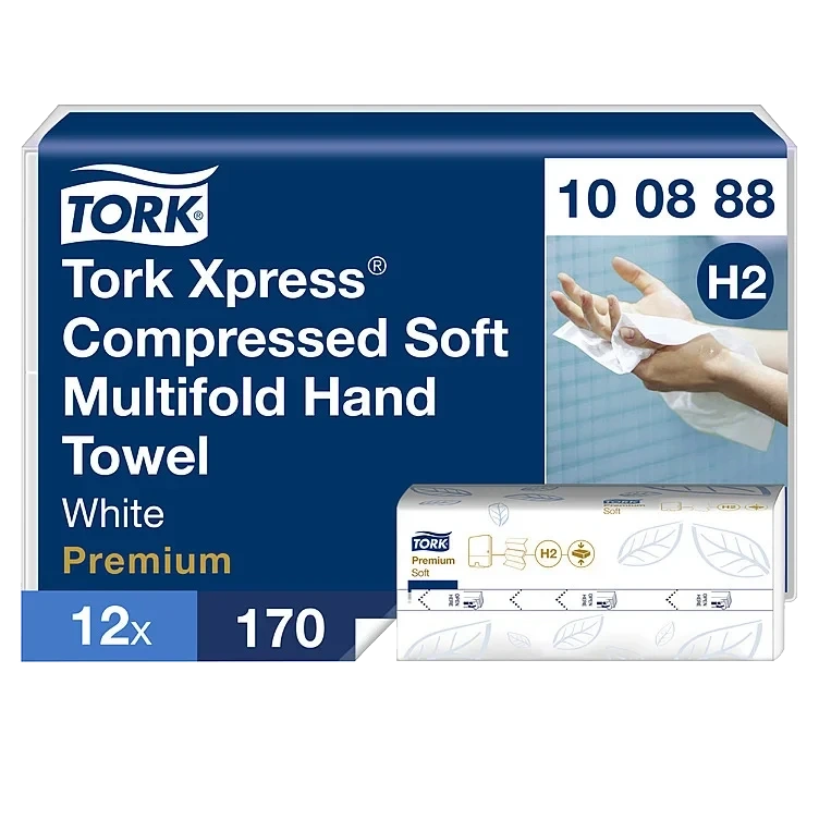 Xpress komprimert multifold myk prem. 4panel h2  12x170ark