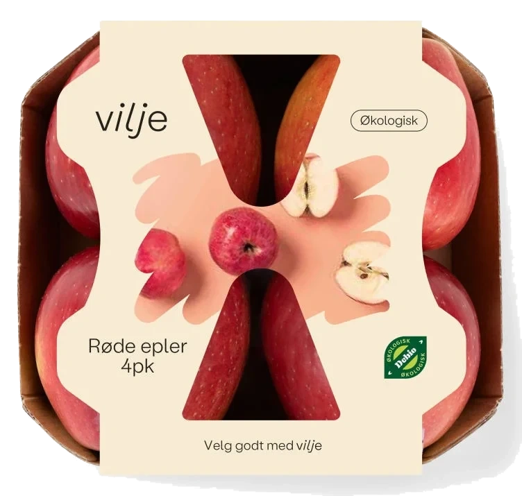 Epler Rød 4pk Økologisk