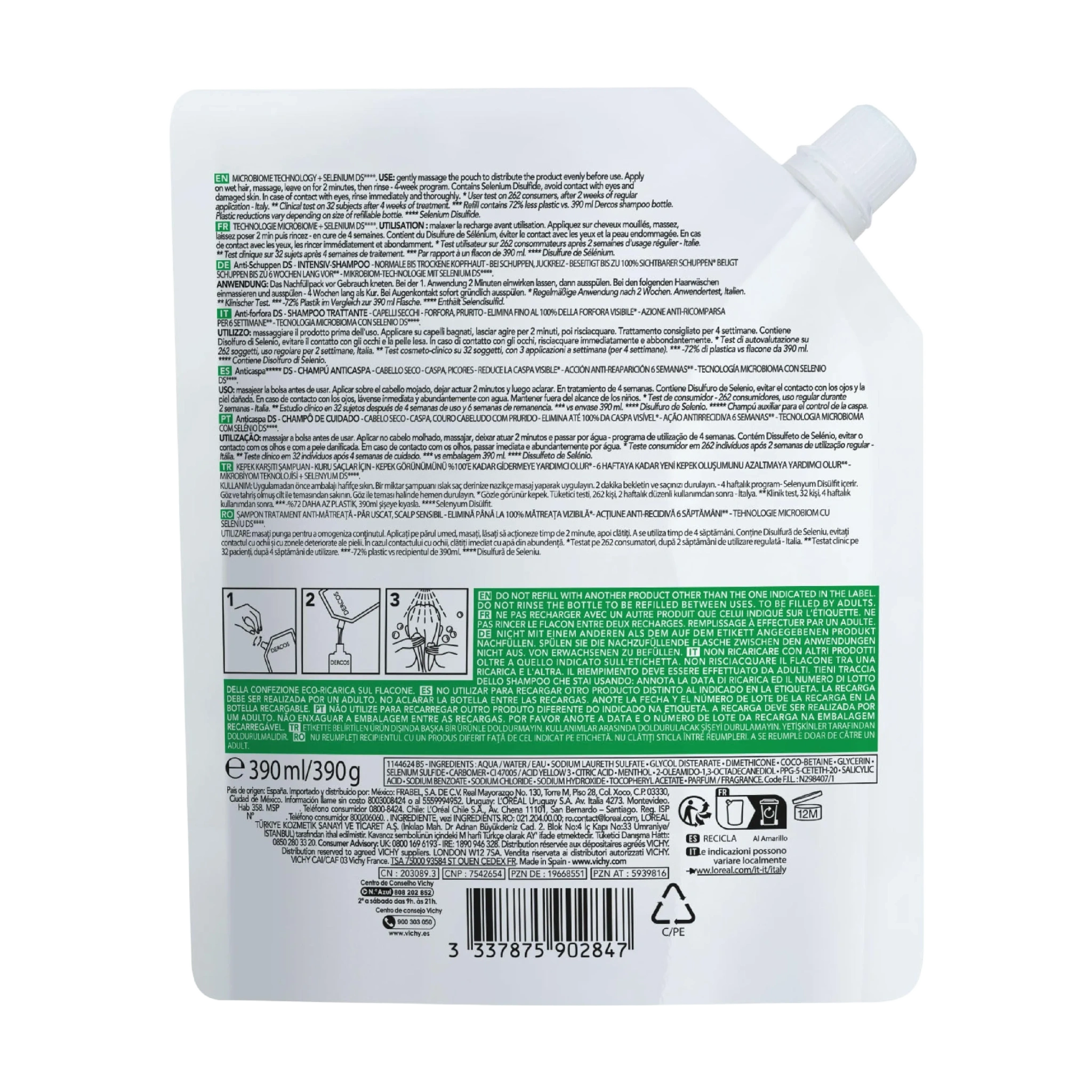 Anti-Dandruff Shampoo Dry Refill
