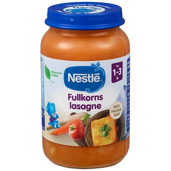 Fullkornslasagne 1-3år 220g Nestle