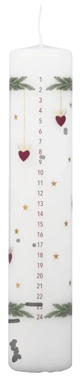 Kubbelys Kalenderlys 1stk Unik