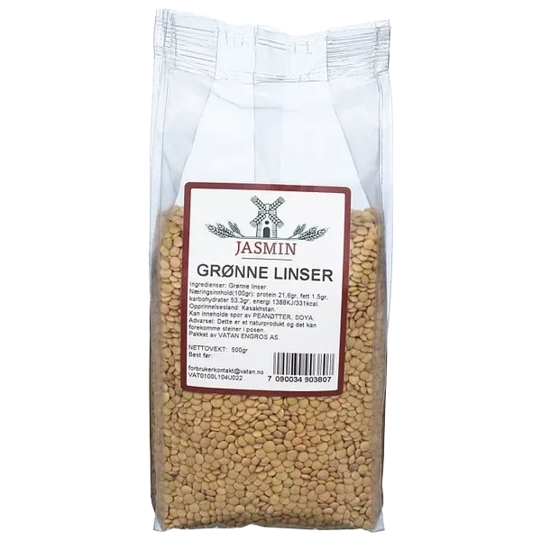Linser Grønne 500g Jasmin