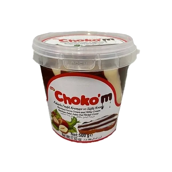 Choco´m Hasselnøtt, Kakao- og Melkekrem