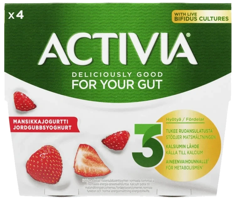 Yoghurt Jordgubb 4-pack