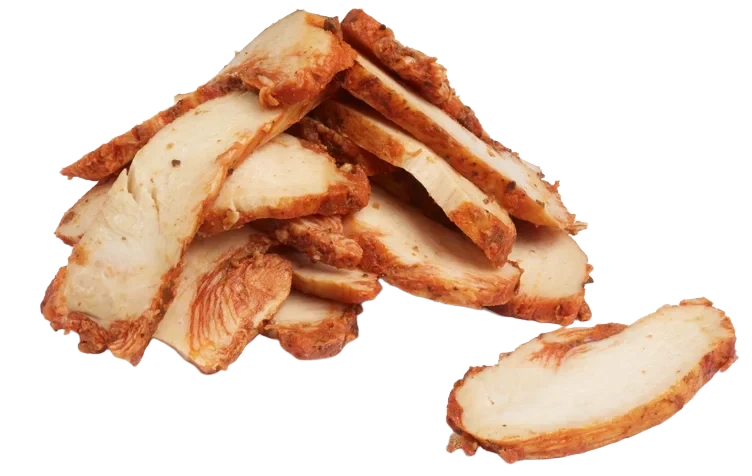 Kyllingfilet Stekt og Skivet Soltørket Tomat Singelfryst 2,5kg Vestfold Fugl