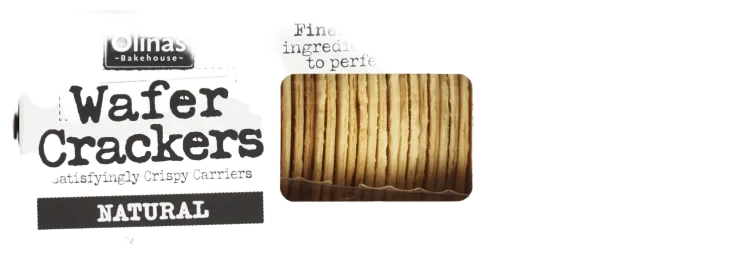 Wafer Crackers Natural 100g Olina's