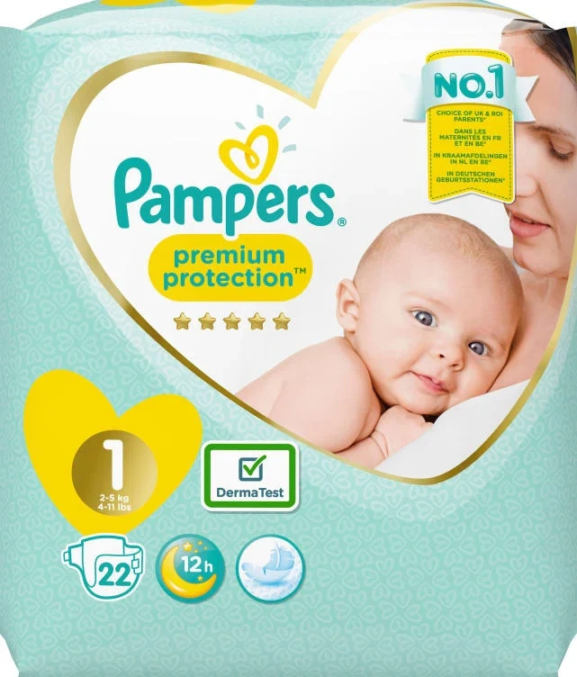 Pampers New Baby S1 2-5kg 22stk