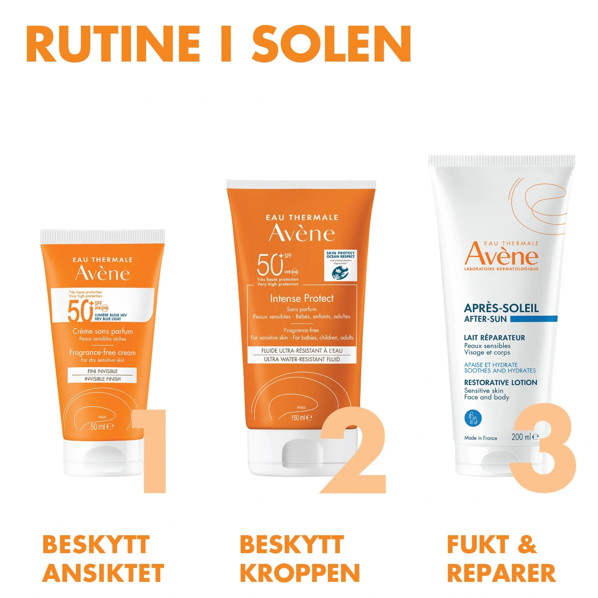 Avène Sun Face Cream SPF50+, 50 ml