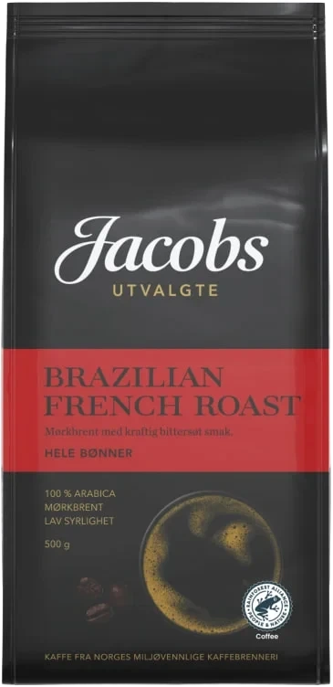 Brazilian French Roast Hele Bønner 500g Jacobs