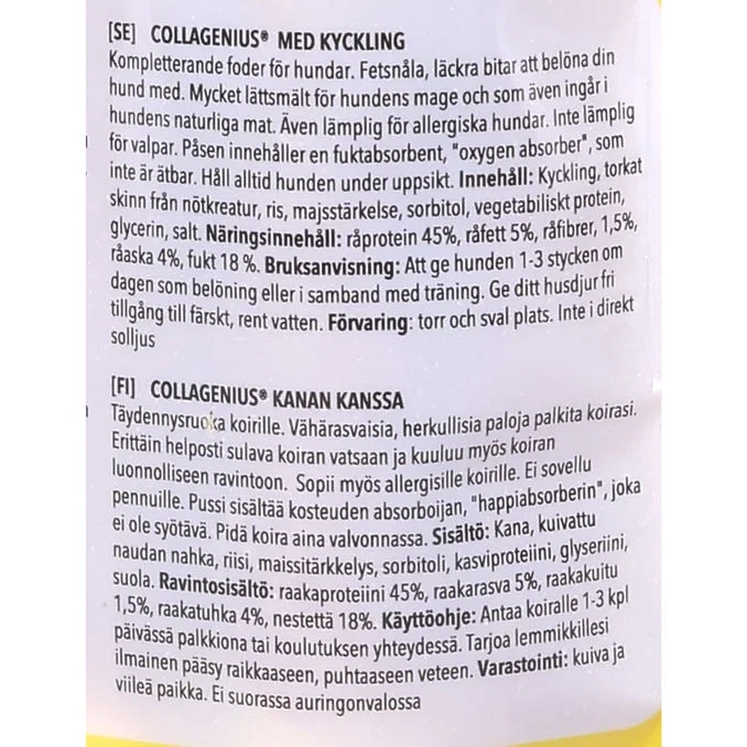 Hundgodis Collagenius Kyckling 8-pack