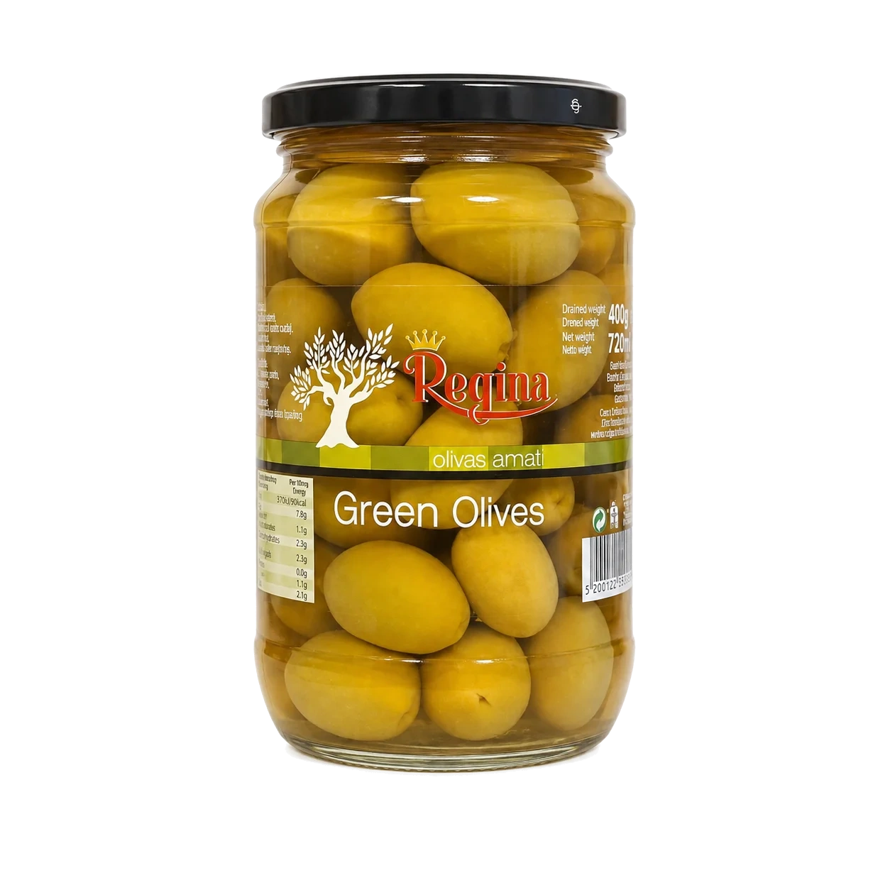 Regina Grønne Oliven 720g