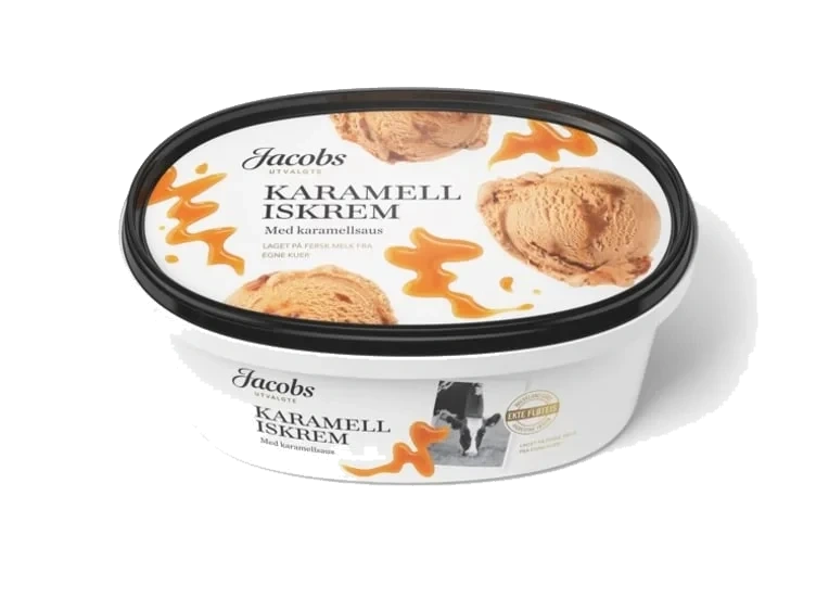Iskrem Karamell 0,7l Jacobs Utvalgte