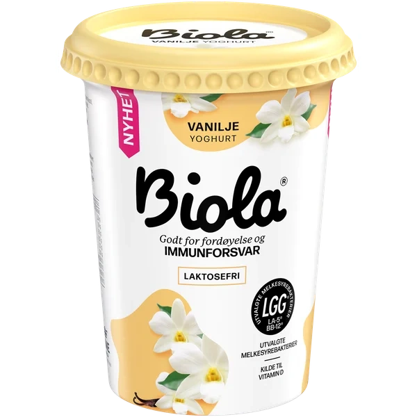 Biola Yoghurt Vanilje Laktosefri 500 G