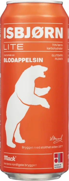 Mack Isbjørn Lite Blodappelsin 0,5l boks
