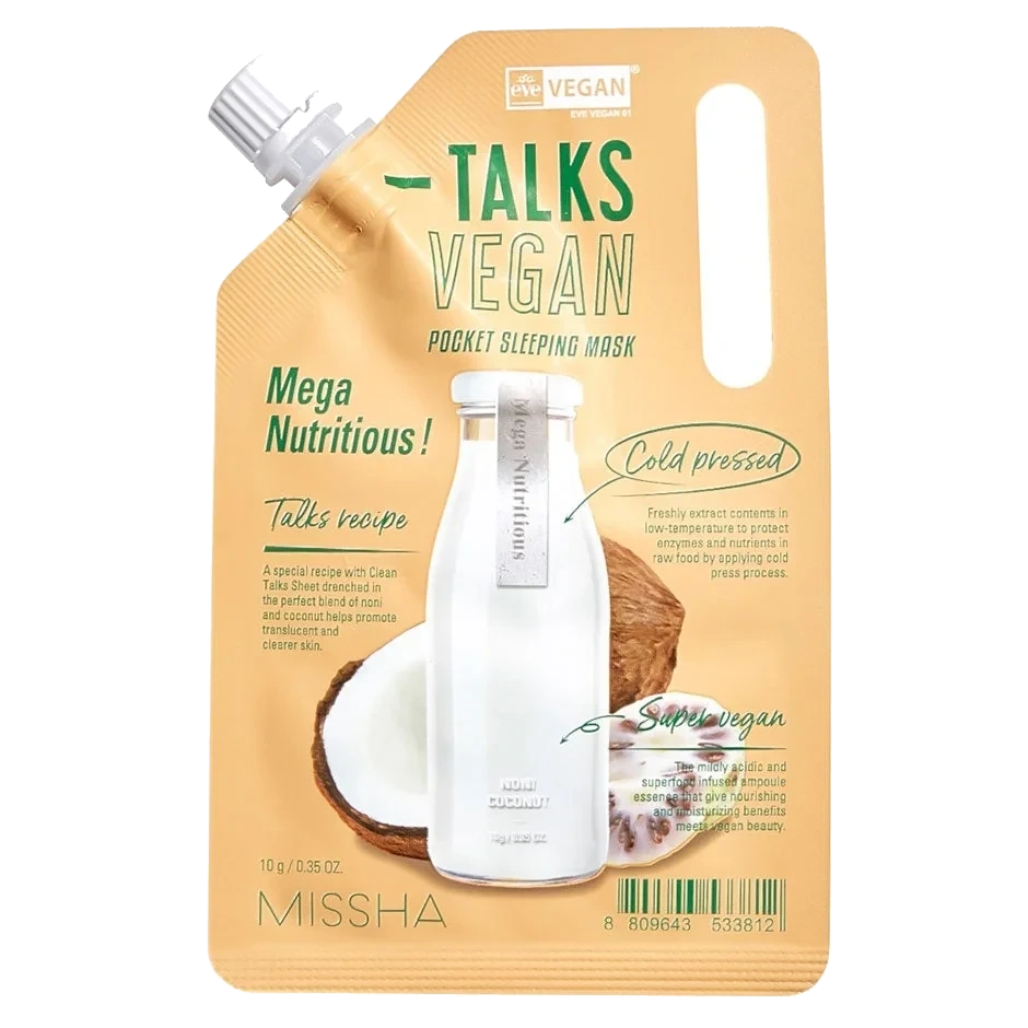 MISSHA Talks Vegan Squeeze Pocket Sleeping Mask [Mega Nutritious]