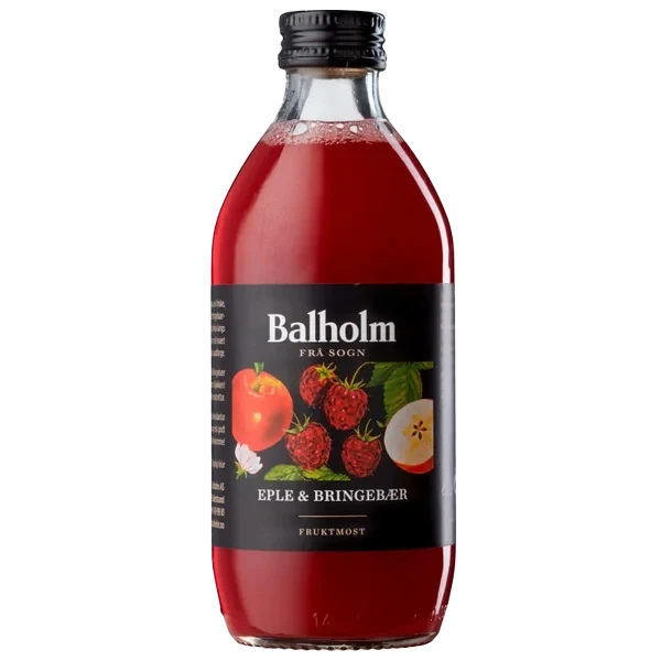Fruktmost Eple & Bringebær 0,33l Fl Balholm