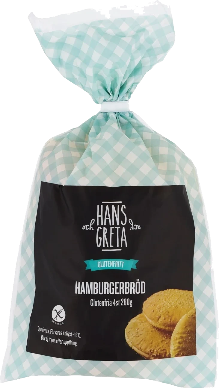 GF Hamburgerbröd 4-p