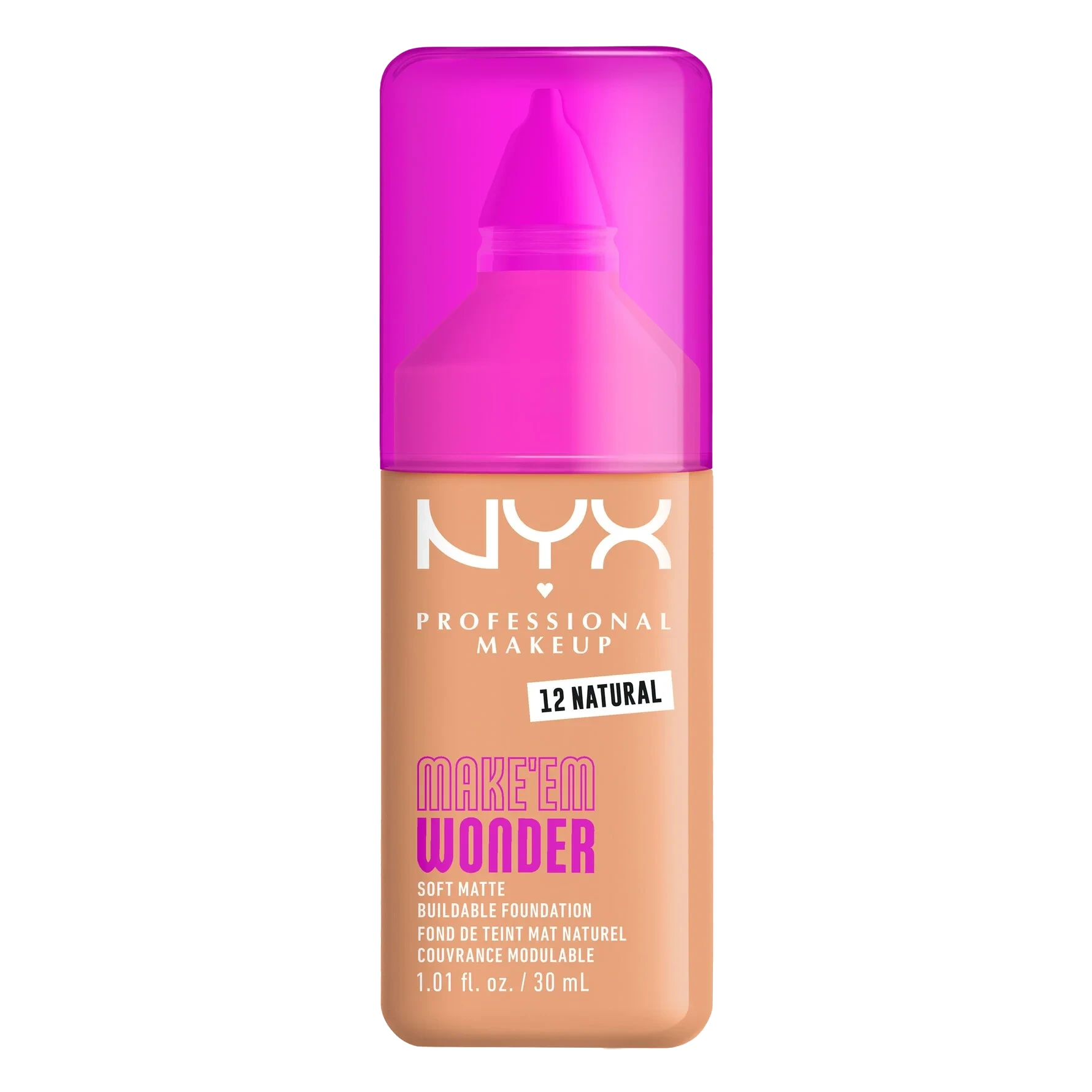 NYX PROFESSIONAL MAKEUP Make Em Wonder Foundation 12 Natural