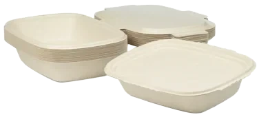 Boks Shield Bagasse Brun 1200ml