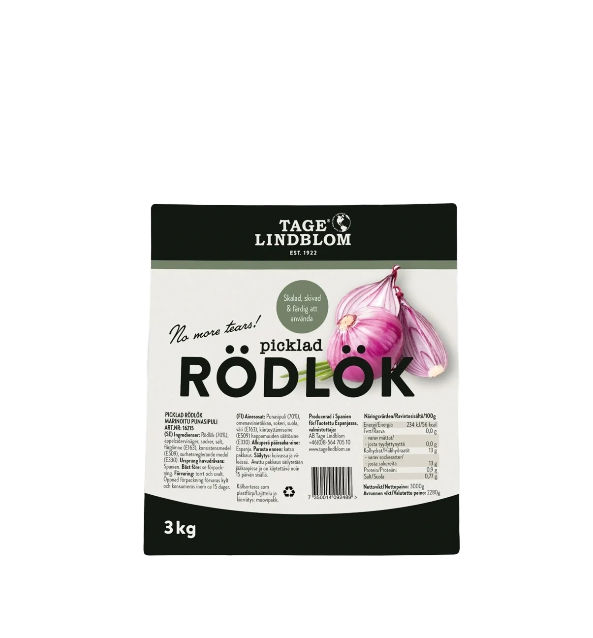 Picklad Rödlök påse