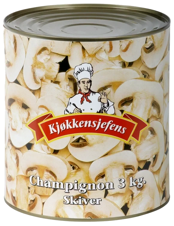 Champignon Skiver 2,84kg Kjøkkensjefens