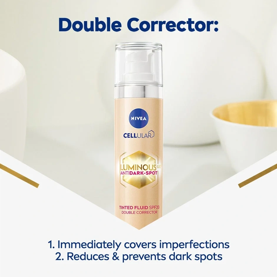 NIVEA Luminous630 Anti Dark-Spot Tinted Fluid SPF20 40 ml