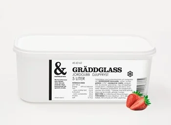 Gräddglass jordgubb
