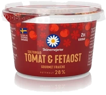 Crème Fraiche fetaost/solt tomat