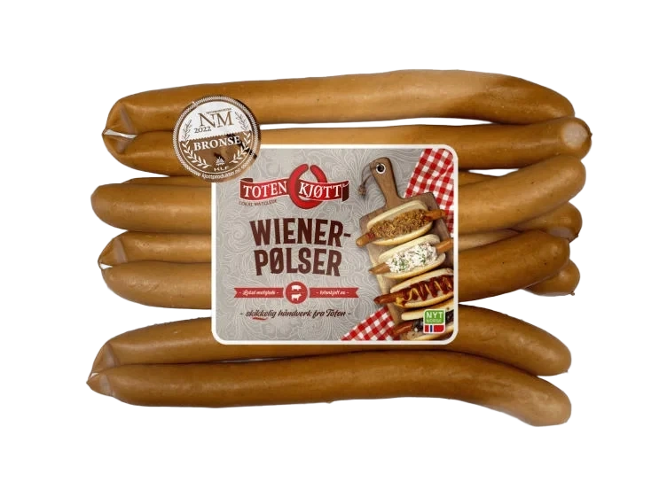 Wienerpølser 470g Toten Kjøtt