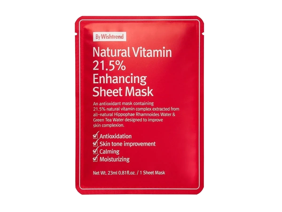 By Wishtrend Natural Vitamin 21,5% Enhancing Sheet Mask