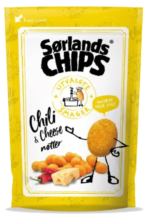 Chili Cheese Nøtter 75g Sørlandschips