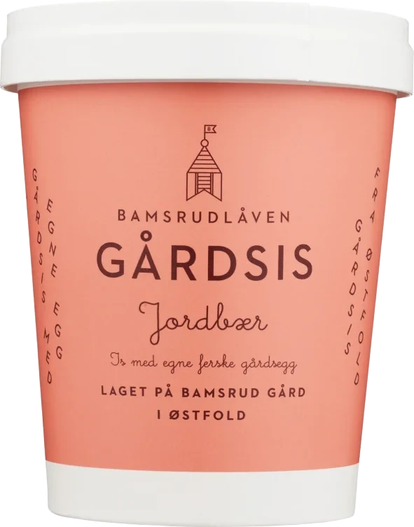 Gårdsis Jordbær 0,5l Bamsrudlåven
