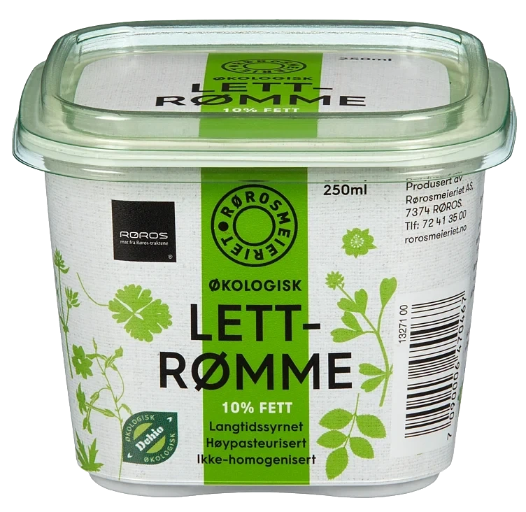 Lettrømme beger økol.   250ml