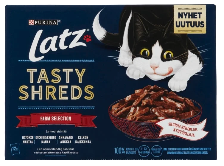 Latz Tasty Shreds Farm Selection 960g