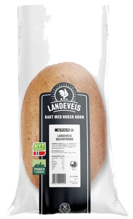 Gulrotbrød 750g Landeveis